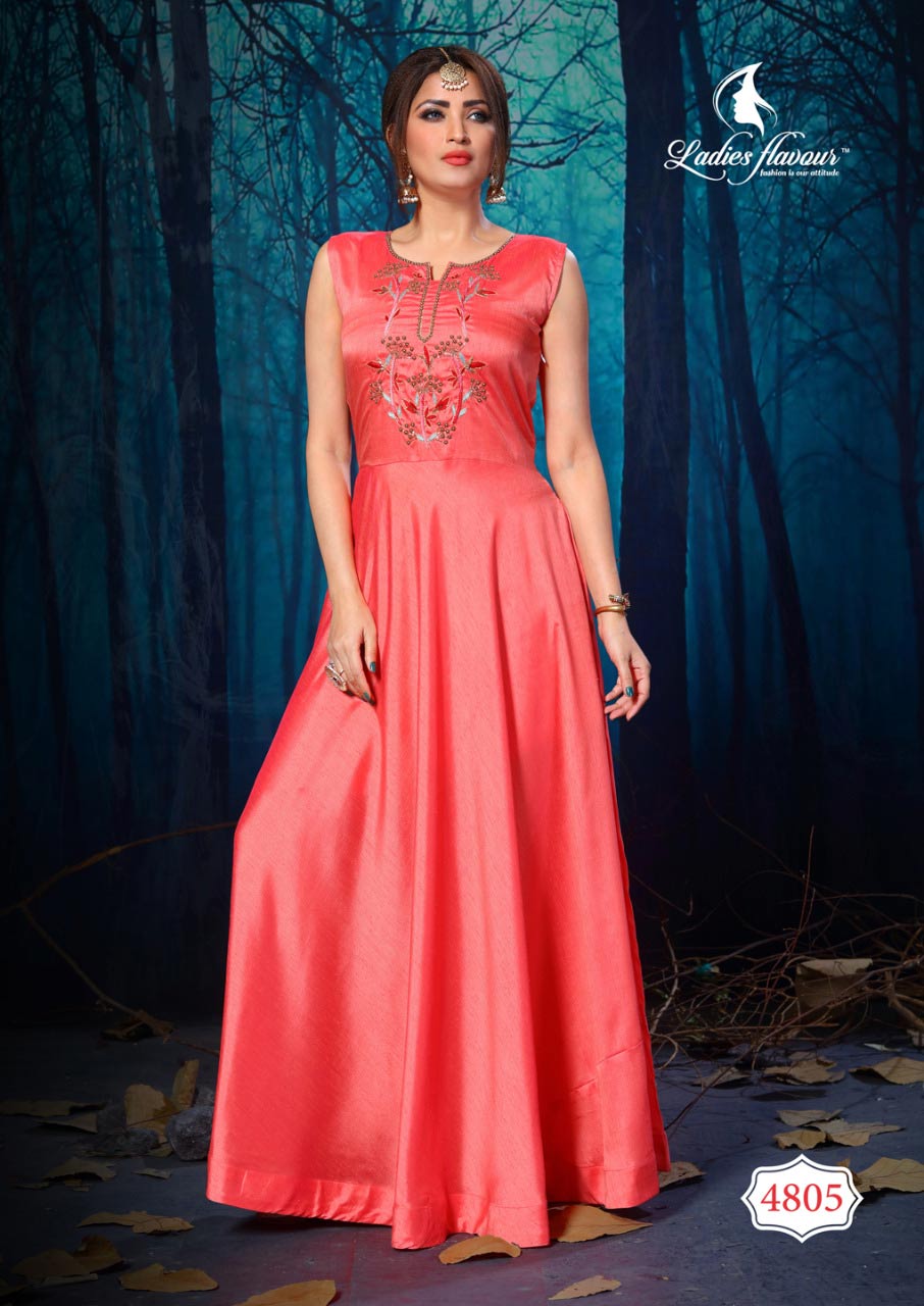 Lotus Ladies Flavour Silk Handwork Gown Manufacturer Lotus Ladies Flavour Silk Handwork Gown Manufacturer